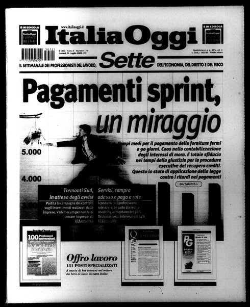 Italia oggi : quotidiano di economia finanza e politica